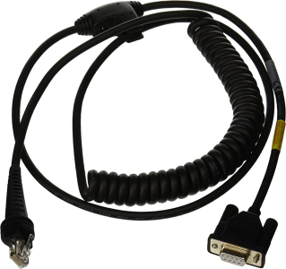 Honeywell kabel pro Granit – průmyslový: RS232, kroucený, černý, DB9 F, 3m, 5V externí napájení, bez feritu