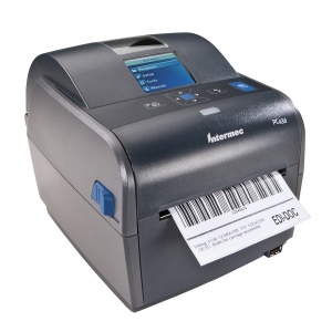 PC43d, Direct Thermal, ikonový ovládací panel, 203dpi, USB, EU napájecí kabel