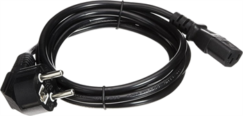 Síťový napájecí kabel 230V, 3x0.75, 2m, vidlice rovná